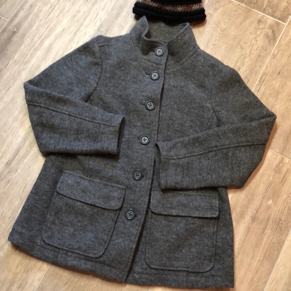 llbean boiled wool coat